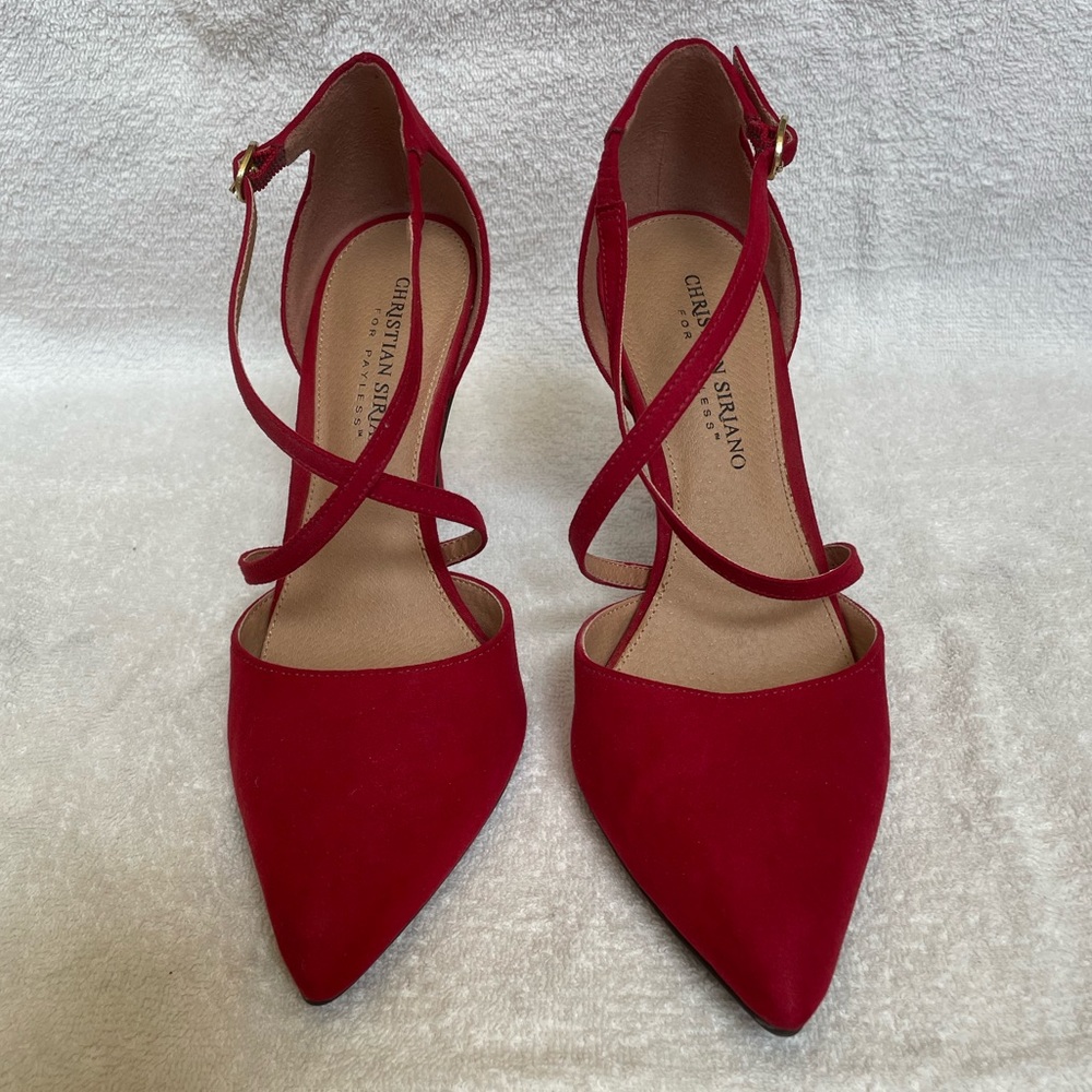 Red Christian Siriano heels
